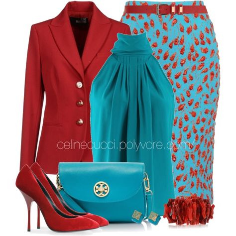 Turquoise Clothes, Turquoise Fashion, Colour Combinations Fashion, Trendy Outfit Ideas, Business Attire Women, Business Casual Outfits For Work, Classy Dress Outfits, Classy Work Outfits, Fashionista Clothes