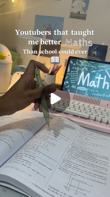 ˗ˏˋ🍒 vidzy ⍨ Studygram on Instagram: "Tag your fav maths teacher 🧑‍🏫 
Maths is fun ✨📝
#maths #mathematics #mathproblems #mathstricks #youtube" Best Maths Teacher On Youtube, Websites To Help With Math, How To Learn Mathematics, How To Study For Math, Aesthetic Maths Notes, Math Study Notes, Mathematics Project, Maths Tips, School Knowledge