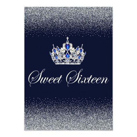 Sapphire Sweet 16 Birthday Invitations #Ad , #AD, #Birthday#Invitations#Shop#Sapphire Blue Sweet 16 Invitations, Sweet 16 Invitation Ideas Royal Blue, Denim And Diamonds Invitation Template, Royal Blue Background For Invitation, Blue And Silver Invitation Template, Blue Sweet 16, 16th Birthday Invitations, Sweet Sixteen Invitations, 30th Birthday Invitations