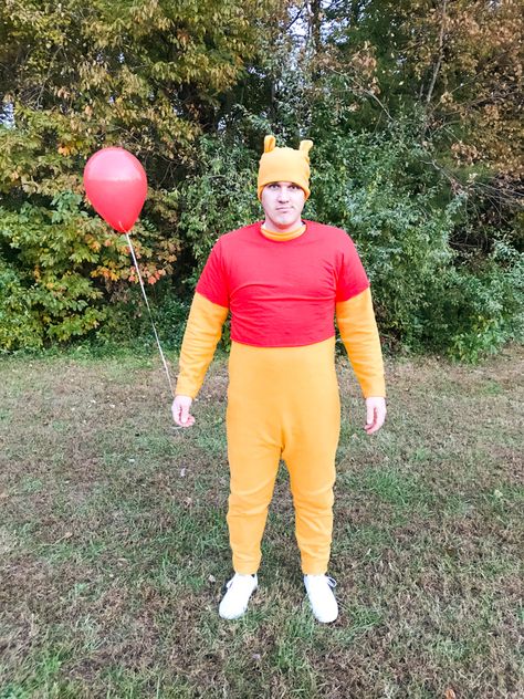 Winnie The Pooh Costume DIY - Live Free Creative Co Winnie The Pooh Costumes Diy, Pooh Costume Diy, Diy Winnie The Pooh Costume, Winnie The Pooh Costumes, Diy Winnie The Pooh, Pooh Costume, Winnie The Pooh Costume, Disney Costumes Diy, Winnie The Pooh Halloween