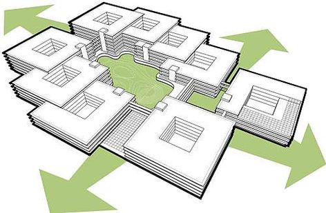 Hospital Concept Ideas, School Building Design, Campus Design, Hospital Architecture, Concept Models Architecture, Strip Mall, Conceptual Architecture, Architecture Concept Diagram, Concept Diagram