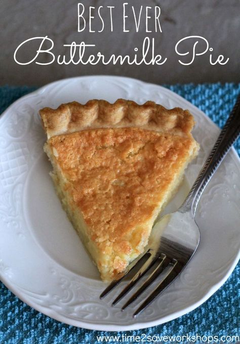 If you haven't tried this Best Buttermilk Pie recipe, it is simply amazing!!! One of my absolute favorite desserts, it melts in your mouth and it's so so easy to make. Best Pies For Christmas, Southern Holiday Recipes, Southern Buttermilk Pie, Buttermilk Pie Recipe, Holiday Pie, Thanksgiving Pie Recipes, Buttermilk Pie, Coconut Dessert, Easy Pie Recipes