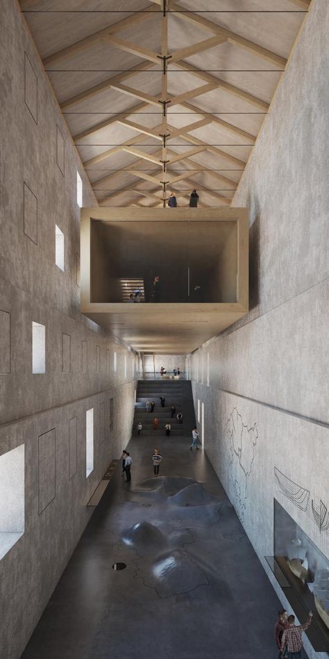 Vaíllo + Irigaray Architects · BASQUE MUSEUM BILBAO · Divisare Modern Museum Interior, Modern Museum Architecture, Intervention Architecture, Art Museum Architecture, Museum Plan, Competition Winner, Museum Interior, Renovation Architecture, Museum Architecture