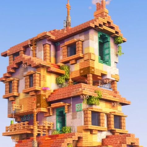 Linard on Instagram: "Minecraft: Fantasy Farmer House 🏠 

Made in Kingdom of Galekin,in the Mediterranean area by the Great Sea. I'm working on a new style of building,might do a big project in this style. What do you think? 🤔

Download available in my Membership with all my other builds.

Shader: Rethinking Voxels
No texture pack

#minecraft #minecraftbuilds #minecraftdesign #minecraftinspiration #minecraftmap" Minecraft Egyptian Builds, Fantasy Farmer, Minecraft Cliff House, Farmer House, Greek Buildings, Minecraft Building, Minecraft Designs, Texture Packs, Big Project