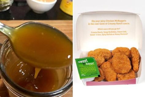 McDonald's fan claims THIS is the recipe for making their Sweet & Sour sauce at home... and it's a lot easier than you think Mcdonalds Sweet And Sour Sauce, Sweet Sour Sauce, Sweet And Sour Sauces, Top Secret Recipes, Sweet And Sour Sauce, Cheap Dinners, Sweet Sauce, Sweet And Sour, Sweet Chili