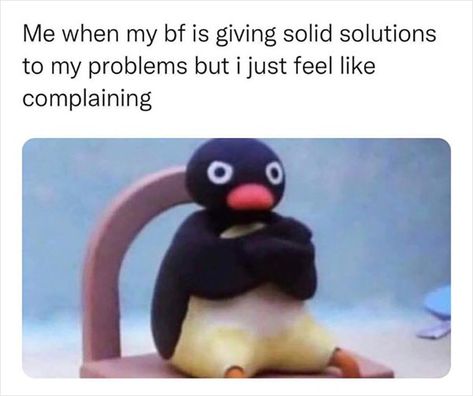 Pingu Memes, Memes Cute, Clean Memes, Boyfriend Memes, Jokes And Riddles, Relationship Memes, Funny Relationship, Just Smile, Funny Cards