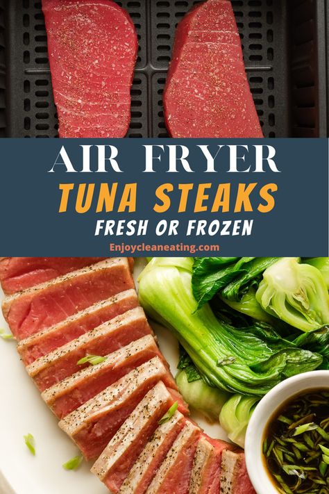 Best Ahi Tuna Recipe, Yellowfin Tuna Air Fryer, Recipe Tuna Steak, Keto Tuna Steak, Fresh Tuna Recipes Air Fryer, Air Fry Ahi Tuna Steak, Ahi Tuna Steaks Air Fryer, How To Cook Frozen Tuna Steaks, Instant Pot Tuna Steak