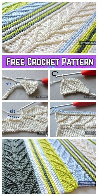 Bosnian Crochet Patterns, Advanced Crochet Stitches Free, Bosnian Crochet, Crochet Slip Stitch, Crochet Square Pattern, Slip Stitch Crochet, Ravelry Crochet, Afghans Crochet, Advanced Crochet