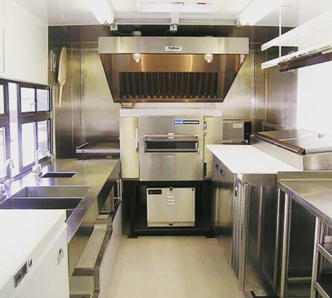 Fully equipped commercial kitchen on wheels  #industryfoodcaravans #foodtrailers #foodtrucks #foodvans #burgertrucks #streetfood #streattrader #foodfestival #commercialkitchens #kitchenware #restaurantware #foodcart #coffeetrailer #pizzavan #kebabbox #kebabtrailer #marketfood #australiancompany #bakerytrailer #coolrooms #storageunit #customtrailer #customcaravans #foodcaravans #australianstreetfood #melbournestreetfood #fastfoodtrailers #commercialkitchenequipment #streetvendor #streetfoodmelbou Bakery Food Truck Interior, Food Trailer Layout, Food Truck Layout, Truck Interior Ideas, Kitchen On Wheels, Food Truck Kitchen, Food Truck Design Interior, Food Truck Interior, Truck Kitchen