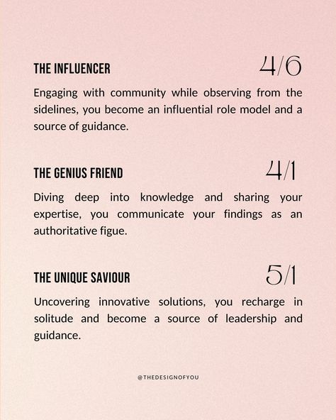 Let’s dive into the Profiles in Human Design! Your Profile in Human Design is your personality archetype and the role you are meant to play in this lifetime✨ Understanding your profile provides you with valuable insights into your unique qualities and life path! There are 12 unique profile combinations made from 6 numbers that are called lines in HD! If you don’t know your profile, comment MYCHART and I will send you the link to look up your chart on my website! Swipe to learn more about... Need Motivation Human Design, Personality Archetypes, Gene Keys, Human Design System, Need Motivation, Design 2023, My Signature, Your Profile, Human Design