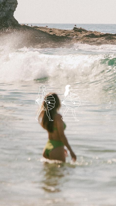 Beachy Branding Design, Beachy Website Design, Coastal Cowgirl Branding, Surf Branding, Ocean Branding, Beach Typography, Beach Branding, Girl At The Beach, Boho Ocean