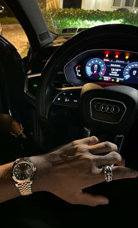 #rolex #chromehearts #audi Quiet Money Aesthetic, Rolex Aesthetic, Audi Aesthetic, Square Watches, Black Success, Mens Luxury Lifestyle, Life Goals Future, Drip Outfit Men, Perfect Squares