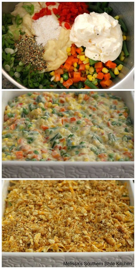 Turn mixed vegetables into this Cheddar Vegetable Gratin #vegetables #vegetablecasseroles #casseroles #cheese #cheddargratin #southernfood #southernrecipes #easyrecipes #dinnerideas Mixed Veggie Recipes, Mixed Vegetable Casserole, Mix Vegetable Recipe, Vegetable Gratin, Cream Of Onion Soup, Vegetable Casserole Recipes, Casserole Side Dishes, Veggie Casserole, Vegetable Side Dishes Recipes