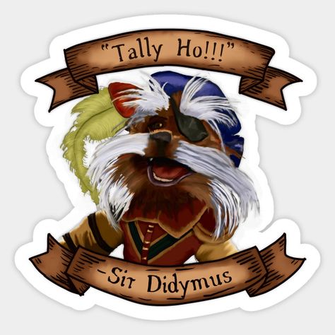 Sir Didymus Labyrinth Stickers, Labyrinth Movie, Music Stickers, Jim Henson, Labyrinth, Hard Hats, Phone Case Stickers, David Bowie, Sticker Art