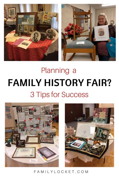 Planning a Family History Fair? 3 Tips for Success – Family Locket Family History Ward Activity, Ward Temple And Family History Plan, Ward Family History Activities, Family History Relief Society Activity, Temple And Family History Ward Activities, Family Search Activity, Family History Fair Ideas, Family History Games Lds, Lds Family History Activities