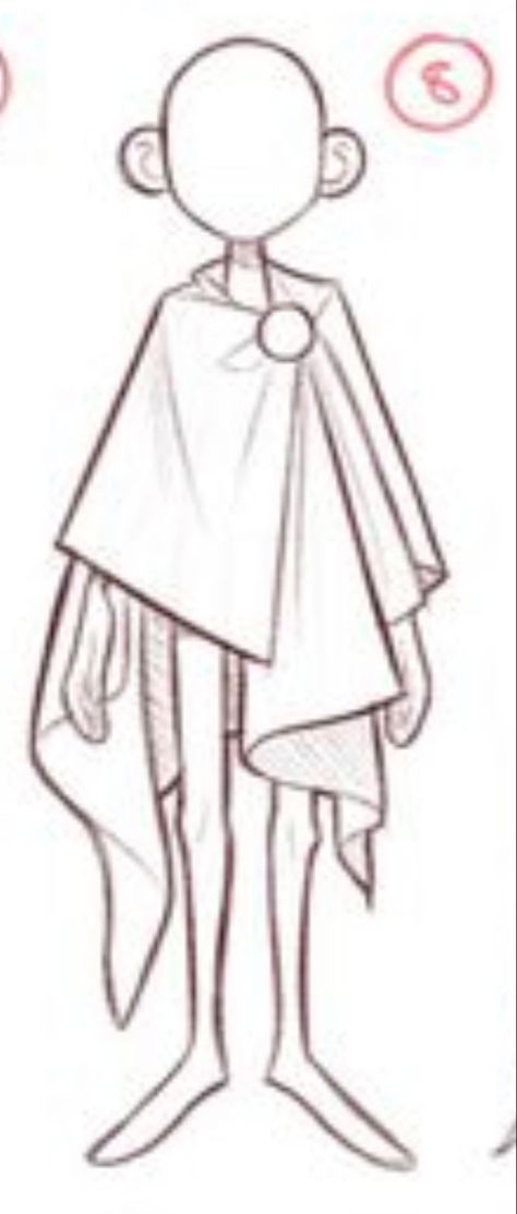 How To Draw A Cloak, Poncho Drawing Reference, Cape In Wind, Human Wolf Character Design, Hooded Character Design, Cape Drawing References, Cloak Drawing Reference, Cloaked Character Design, Cloak Drawing