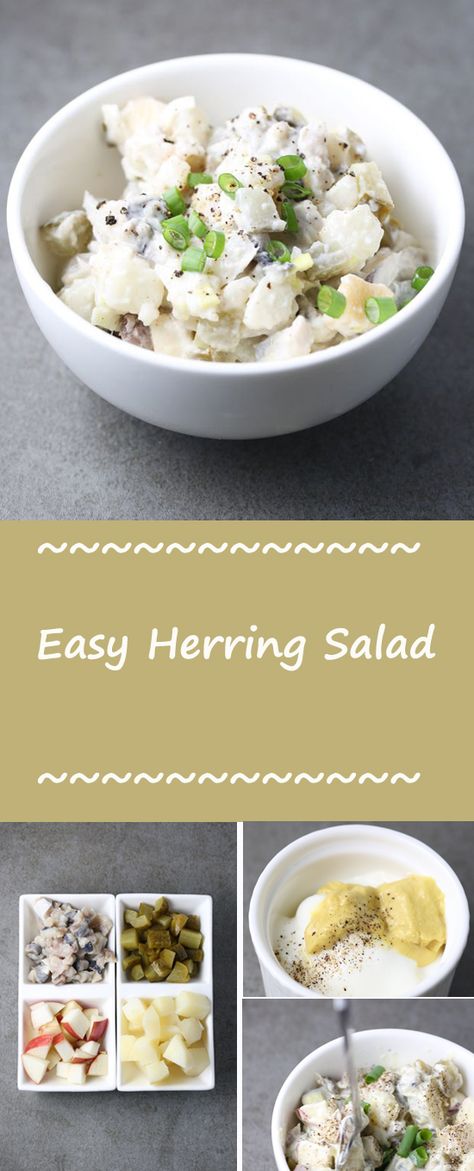 Herring Fish Recipe, Herring Salad Recipe, Scandi Food, Herring Recipe, Herring Salad, Herring Recipes, Diet Salad Recipes, Lettuce Salad Recipes, Swedish Food