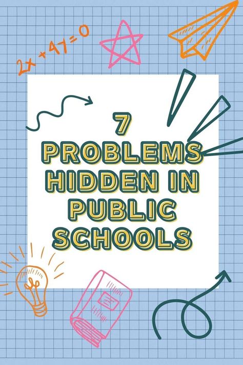 If you have a child in school and you are trying to figure out why school is not working, check out the 7 problems in public schools that may be contributing to your child's struggles. Student Body, School Curriculum, Online School, Public School, Reading Writing, A Child, Education, Writing, Reading