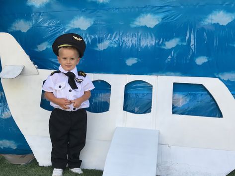 3rd birthday airplane theme Trunk Or Treat Airplane Theme, 3rd Birthday Airplane Theme, 3rd Birthday Plane Theme, Airplane Third Birthday Party, Birthday Airplane Theme, Airplane Party Backdrop, Airplane Prop, Bday Stuff, Sofia Party