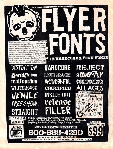 Flyer #Fonts #punk Punk Typography, Punk Font, Punk Graphic Design, Rock Font, Punk Zine, Punk Poster, Arte Punk, Zine Design, Punk Design