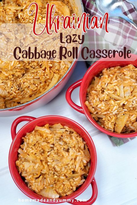 All the flavour, none of the work, baba approved!! Lazy Cabbage Roll Casserole, Lazy Cabbage Rolls, Cabbage Roll Casserole, Cabbage Roll, Favorite Casseroles, Cabbage Rolls Recipe, Cabbage Casserole, Ukrainian Recipes, Cabbage Rolls