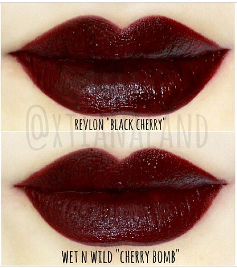 Just got Revlon's Black Cherry today! I need a dark lip for work, and this one is perfect. Best Revlon Red Lipstick, Vamp Red Lipstick, Black Cherry Lipstick Revlon, Dark Burgundy Lipstick, Dark Red Lipstick Looks, 90s Grunge Lipstick, Revlon Black Cherry Lipstick, Dark Cherry Lipstick, Dark Cherry Lips