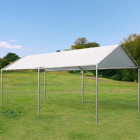 Amazon.com: Quictent 10X20'ft Upgraded Heavy Duty Carport Car Canopy Party Tent with Reinforced Steel Cables-White: Garden & Outdoor Canopy Party, Car Canopy, White Garden, Party Tent, Canopy Tent, Garden Outdoor, Lawn Garden, Awning, Outdoor Gardens