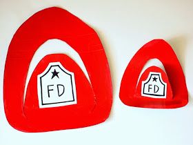 Fireman Crafts, Fireman Hat, Firefighter Party, School Kids Crafts, Toddler Painting, Hat Template, Kid Art, Art And Crafts, Fire Art