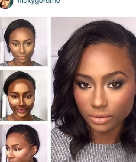 Makeup Tutorial For Black Women Contouring 44 Ideas # ... #makeup #makeupideas Makeup Tutorial For Black Women, Black Makeup Tutorial, Eyebrow Makeup Tutorial, Brown Girls Makeup, Makeup Tutorial Foundation, Make Up Tutorials, Makeup For Black Skin, Beauty Make-up, Black Makeup