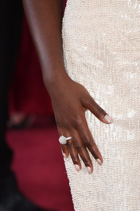 Lupita Nyong'o Red Carpet Nails, Mystic Nails, Emmys Red Carpet, 2015 Red Carpet, Lupita Nyong, Lupita Nyongo, Celebrity Nails, Fall Nail Trends, Lupita Nyong'o