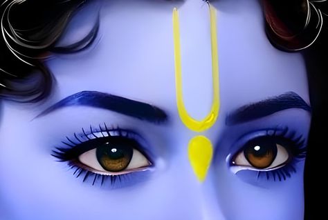 Lord Krishna Eyes, Krishna Eyes, Lotus Eyes, Girl Eyes Drawing, Little Kanha Ji Images, Beautiful Eyes Images, Peace Illustration, Most Beautiful Eyes, Vedic Art