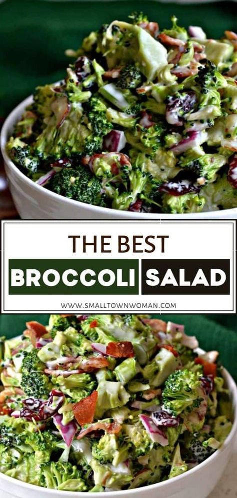 Salad Ranch, Best Broccoli Salad, Broccoli Salad With Cranberries, Best Broccoli Salad Recipe, The Best Broccoli, Easy Broccoli Salad, Best Broccoli, Keto Broccoli, Broccoli Salad Bacon