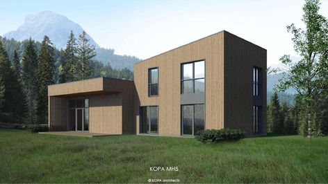 Discover the MH5—a stunning prefab home by Liskandas, designed with contemporary flair in Lithuania. This versatile home offers ample living space perfect for modern family living.

🛏 4 Bedrooms  
🛁 2 Bathrooms  
📐 135 m² Living Space  
📍 Made in Lithuania by Liskandas

#spassio #prefabliving #versatilehomes #prefabhomes #prefabricatedhouse #modularhome #cabins #loghouse #prefabarchitecture #prefabhouse Pre Fab Tiny House, Prefab Home, Prefabricated Houses, Inside Design, Tiny House Cabin, Tiny House Living, Garden Office, House Built, Prefab Homes