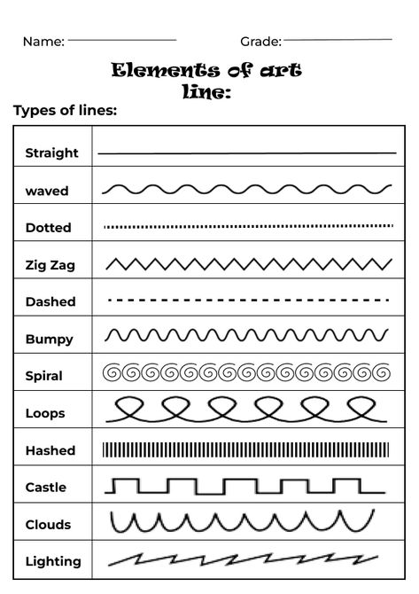 type of lines, type of Lines for Kids, type of lines in art, type of lines worksheet for kids, type of lines handout, elements of art, type of lines for kindergarten, type of lines for grade 1, elements of art line worksheet, elements of art worksheet pdf, lines of All Kinds, different kinds of lines, Elements of art handout and worksheet, line worksheet for preschool, line worksheet, line worksheet for kindergarten, line worksheet for grade 1, line in art, art worksheet, art worksheet for kids 5 Types Of Lines In Art, Basic Line Drawing Art Lessons, Art Class Assignments, 7 Elements Of Art Line, Elements Of Arts Line, Line Practice Art, Elements Of Line Art, Line Art Elements Of Art, How To Teach Drawing Art Lessons