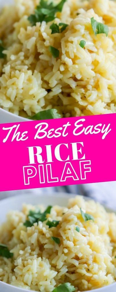 Healthy Rice Pilaf Recipes, Simple Rice Dishes Easy Recipes, How To Make Rice Pilaf, Healthy Rice Recipes Side Dish, Chicken Rice Pilaf Recipes, Quick Easy Rice Dishes, Easy Rice Pilaf Recipe, Quick Rice Side Dishes, Quick And Easy Rice Side Dishes