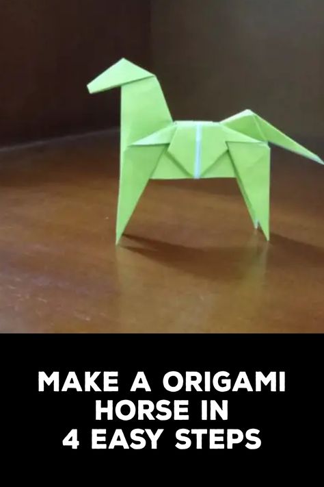 How to Make a Origami Horse Origami Horse Step By Step, Horse Origami Easy, Horse Origami, Origami Horse, Step By Step Origami, Origami Diagrams, Origami And Quilling, Camp Crafts, Folding Paper