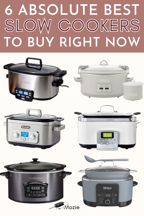 These are the absolute BEST slow cookers to buy right now! They are perfect for making slow cooker soup, slow cooker chicken and any slow cooker meal. Meals For A Group, Crockpot Recipes Fall, Kitchen Appliances Ideas, Appliances Cabinet, Mini Kitchen Appliances, Slow Cooker Kitchen, Target Kitchen, Slow Cooker Chicken Tacos, First Apartment Essentials