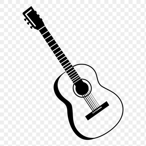 Instrument Illustration, Guitar Png, Guitar Silhouette, Guitar Icon, Music Instrument, Musical Instrument, Free Png, Free Image, Acoustic Guitar