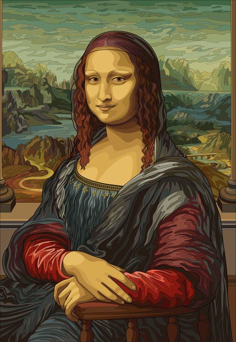 Mona Lisa Drawing, Birches Painting, Mona Lisa Parody, Madara Wallpaper, Dress Painting, Adult Coloring Book Pages, Coloring Apps, Color By Number, Western Art