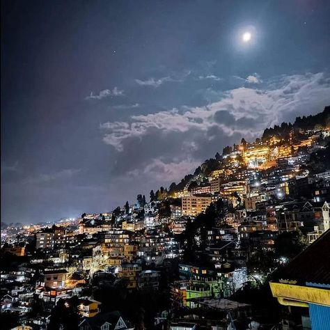 Darjeeling by night 🌃 ❤️ Plan a trip with us to #darjeeling #sikkim #dooars | Call: +91-98004-23456 Darjeeling Night View, Plan A Trip, Insta Post, Darjeeling, Car Rental Service, 2025 Vision, Night View, Insta Posts, Plan A