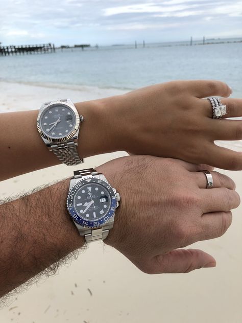 Honeymoon - Husband and Wife duo. Rolex BLNR & Rolex 41mm datejust Rolex Couple Watch, Dinner Recipes With Chicken Breast, Rolex Couple, His And Hers Rolex, Recipes With Chicken Breast, Juicy Oven Baked Chicken Breast, Juicy Oven Baked Chicken, 30 Minute Meals Chicken, Oven Baked Chicken Breast