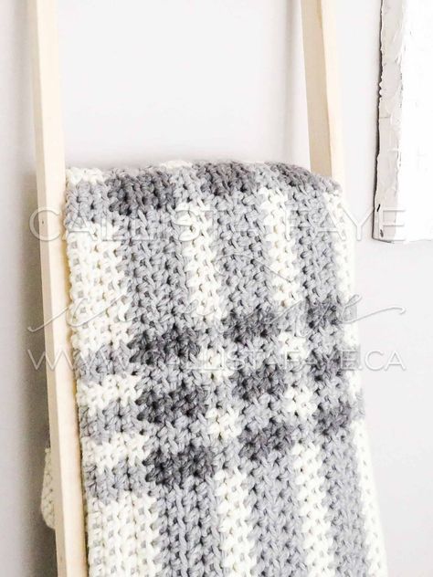 Plaid Crochet Blanket, Morning Frost, Crocheted Afghans, Crocheting Projects, Snowy Weather, Tartan Blanket, Blanket Crochet Pattern, Is It Just Me, Beginner Crochet Projects