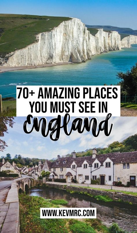 Do you dream of England? Well, this post will make you dream even more, and maybe help you make the leap and finally book your flight! Check out the most amazing places to see in England, UK. england travel | england bucket list | england travel destinations | places to visit in england bucket lists | uk travel England Bucket List, Places To Visit In England, England Countryside, Travel England, Places In England, Visit Uk, Wales Travel, Travel Inspiration Destinations, Visiting England