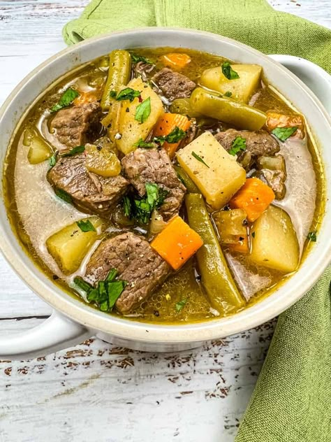 Steak and Potato Soup - Instant Pot - Cook What You Love Soups & Stews Steak And Potato Soup Instant Pot, Instant Pot Steak Soup, Steak Soup Instant Pot, Steak Soup Recipes, Steak And Potato Soup, Paleo Steak, Steak Soup, Stew And Dumplings, Instant Pot Soups