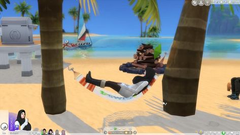 Sims 4 Hammock, The Sims 4, Sims Cc, The Sims, Hammock, Sims 4