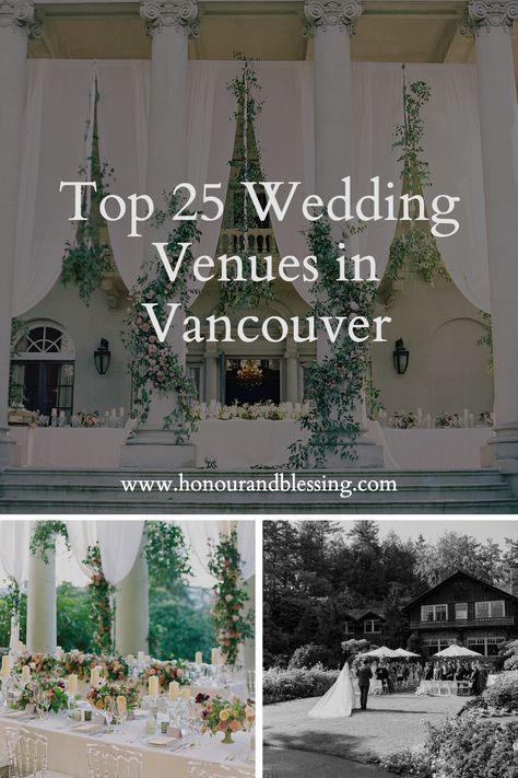 Top 25 Wedding Venues in Vancouver curated by Vancouver wedding planners. Click to see the different styles of venues for your wedding. Vancouver Wedding Venues, Washington Wedding Venues, Modern Wedding Venue, Smallest Wedding Venue, Intimate Wedding Venues, Hotel Wedding Venues, Luxury Wedding Venues, Vancouver Wedding, Washington Weddings