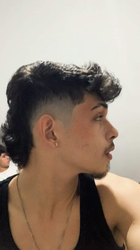 Bad Mullet, Modern Mullet For Men Straight Hair, Trendy Mullet Men, Mullet Haircut For Men, Low Taper Mullet, Tapered Mullet Men, Taper Mohawk, Corte Mullet, Mens Haircuts Thick Hair