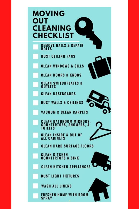 Move Out Cleaning Hacks, Packing Moving Hacks, Move Out Cleaning Checklist, Declutter Before Moving, New House Checklist, Moving Out Checklist, Starter Apartment, Homeowner Checklist, Tips For Moving Out