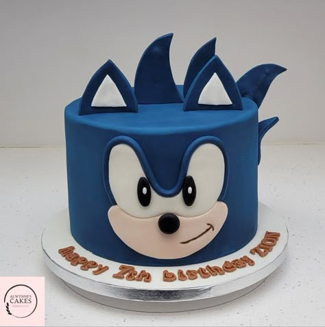 Sonic Cakes For Boys, Sonic Hedgehog Cake, 9 Birthday Cake, Sonic The Hedgehog Cake, Sonic Birthday Cake, Boys Birthday Cakes, 9th Birthday Cake, Sonic Cake, Hedgehog Cake