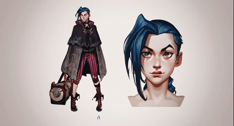 #Jinx #Arcane Arcane Concept Art, Arcane Art, Jinx Arcane, Library Inspiration, Jinx League Of Legends, Retro Punk, Character Poses, Character Design Animation, Art Films